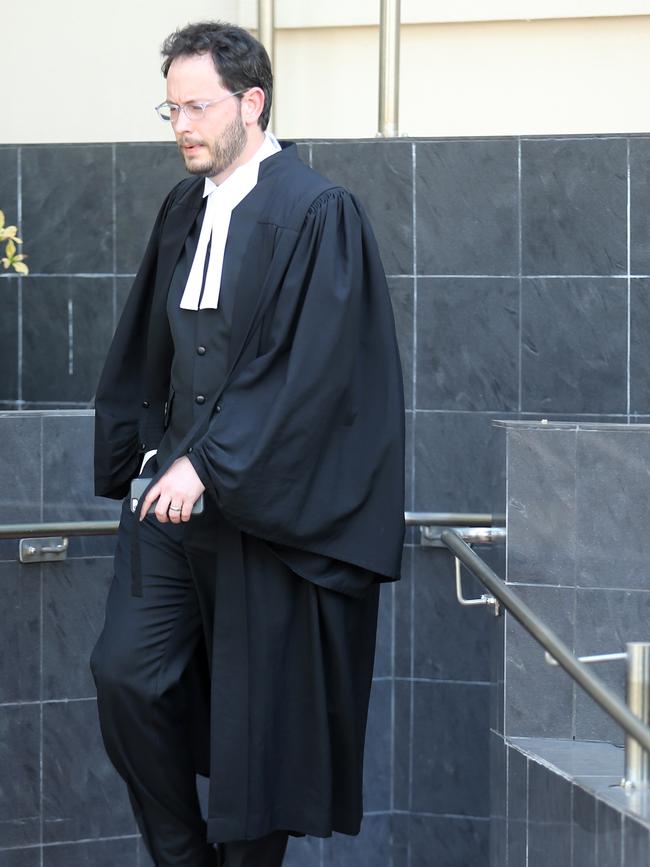 Senior Crown prosecutor Joshua Phillips outside the Rockhampton Supreme Court House. Pictures: Jack Tran