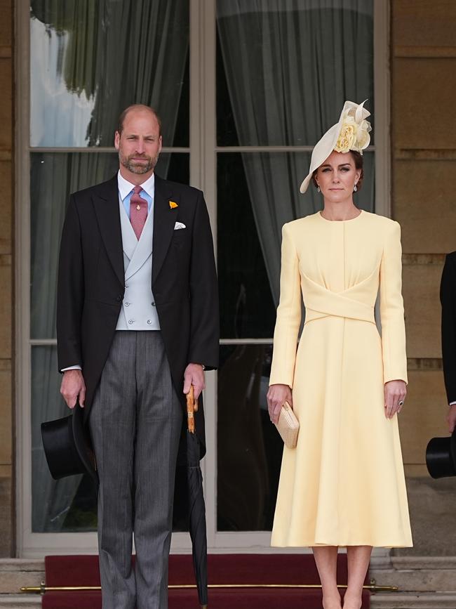 Prince William and Prince of Wales and Catherine attend the Royal Garden Party at Buckingham Palace. Picture: Getty Images