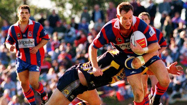 Holbrook in action for the Knights in 1999. Image: Gary Graham