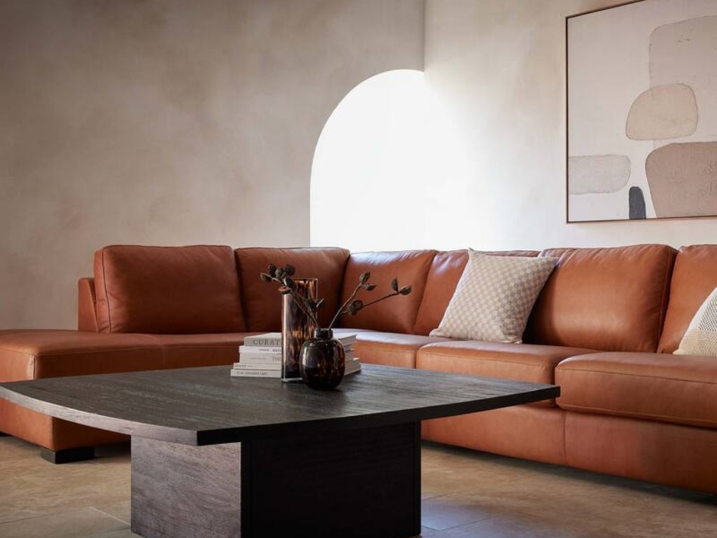 Autograph Leather Contemporary Modular Sofa. Picture: Freedom.