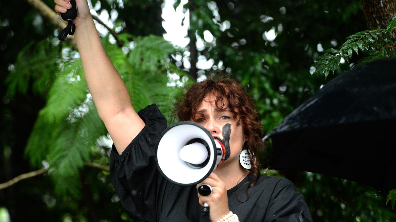 Ilona Harker at the March 4 Justice event in Mullumbimby on Monday, March 15, 2021. Picture: Liana Boss