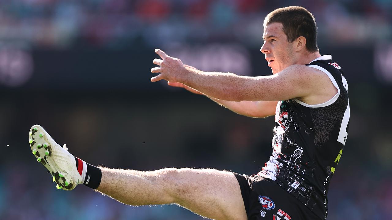 Saints forward Jack Higgins kicked 1.6 on Saturday. Picture: Cameron Spencer/Getty Images