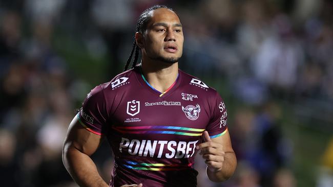 Martin Taupau may have played his last game for Manly. Picture: Cameron Spencer/Getty