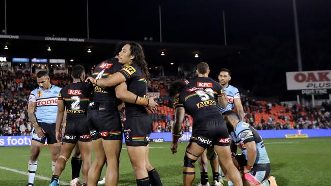 The Sharks were brave but were no match for Penrith last week. Picture: Jeremy Ng/Getty Images