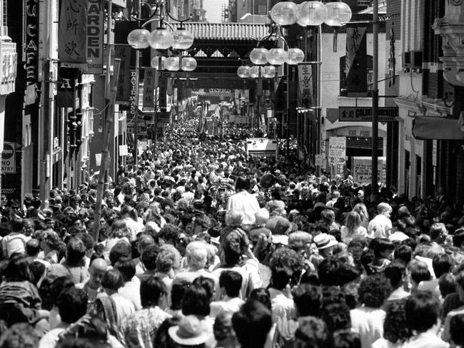 Victorian’s celebrate Chinese New Year in Chinatown in 1987.