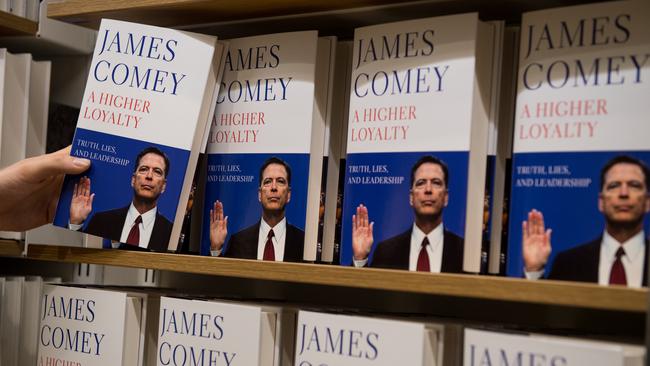 The one part of Comey’s book that has more serious potential to damage his reputation is the retelling of his handling of the Hillary Clinton email affair. Photo: Getty Images