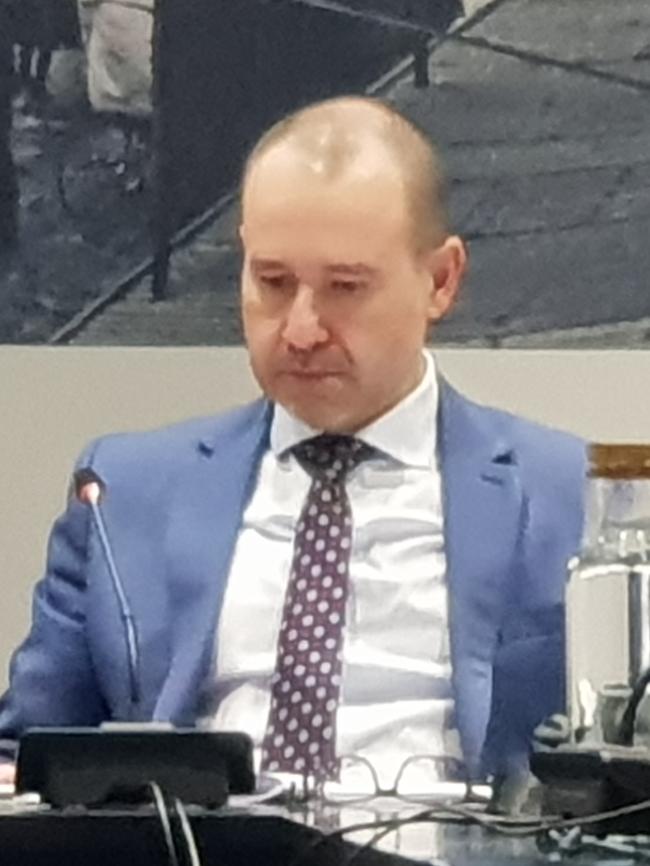 Gawler Council chief executive Henry Inat at a council meeting. Picture: Colin James