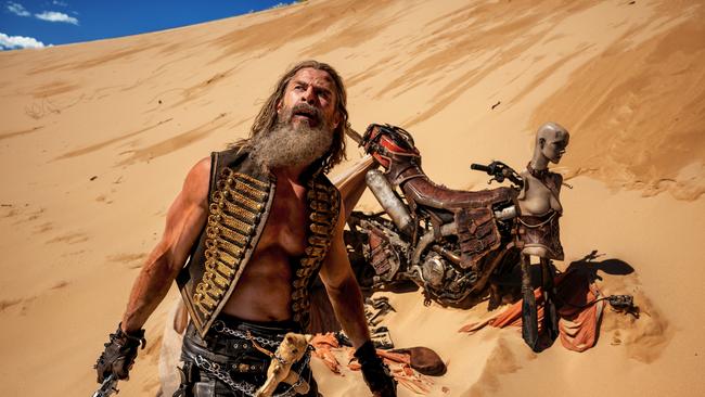 Chris Hemsworth in Furiosa: A Mad Max Saga. Picture: Jasin Boland/Warner Bros