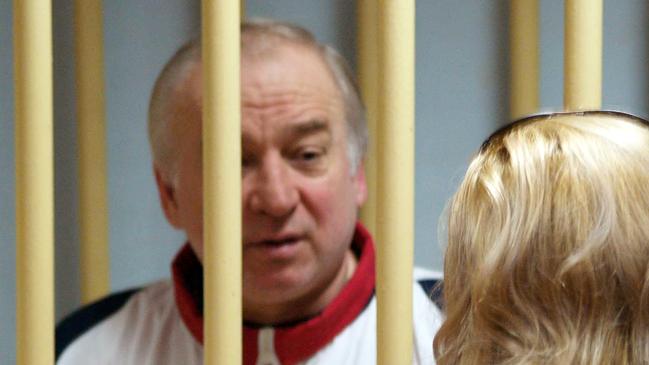 Former Russian military intelligence colonel Sergei Skripal at the Moscow District Military Court in 2006. Picture: AFP