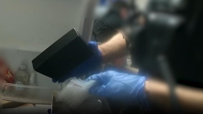 Drugs in clip-seal bags found hidden in the fridge of a Cairns North house. Picture: Queensland Police