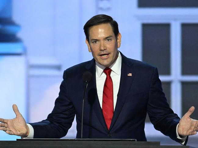 (FILES) (FILES) US Senator Marco Rubio, Republican of Florida, speaks during the second day of the 2024 Republican National Convention at the Fiserv Forum in Milwaukee, Wisconsin, July 16, 2024. Donald Trump on November 13, 2024 nominated Florida senator and outspoken China hawk Marco Rubio for secretary of state. Trump said in a statement that Rubio is "a very powerful Voice for Freedom" and "a fearless Warrior who will never back down to our adversaries." (Photo by ANDREW CABALLERO-REYNOLDS / AFP)