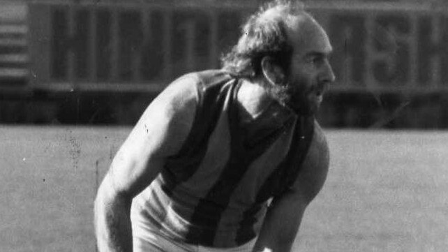 Barry Tyrrell training for Woodville in 1979. Picture: Ray Titus