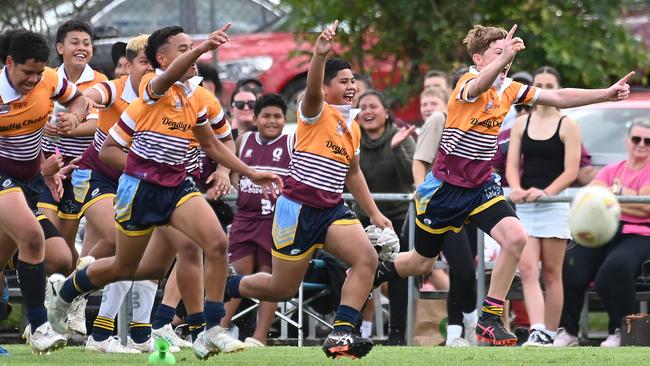 BBOB (Year 7): Keebra Park Vs Mabel Park Schoolboy rugby league grand final Tuesday August 20, 2024. Picture, John Gass