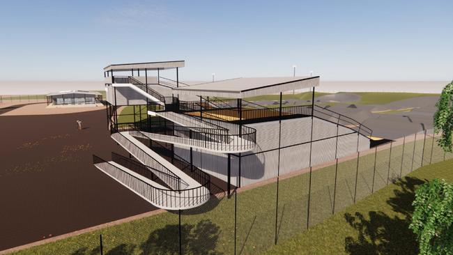 Artist Impressions of Marion Council's Sam Willoughby BMX Facility and Soccer Grounds.