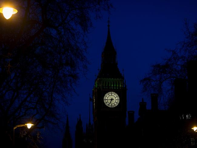 It emerged later than British PM Theresa May was whisked away to an undisclosed location. Picture: Joel Ford/AFP