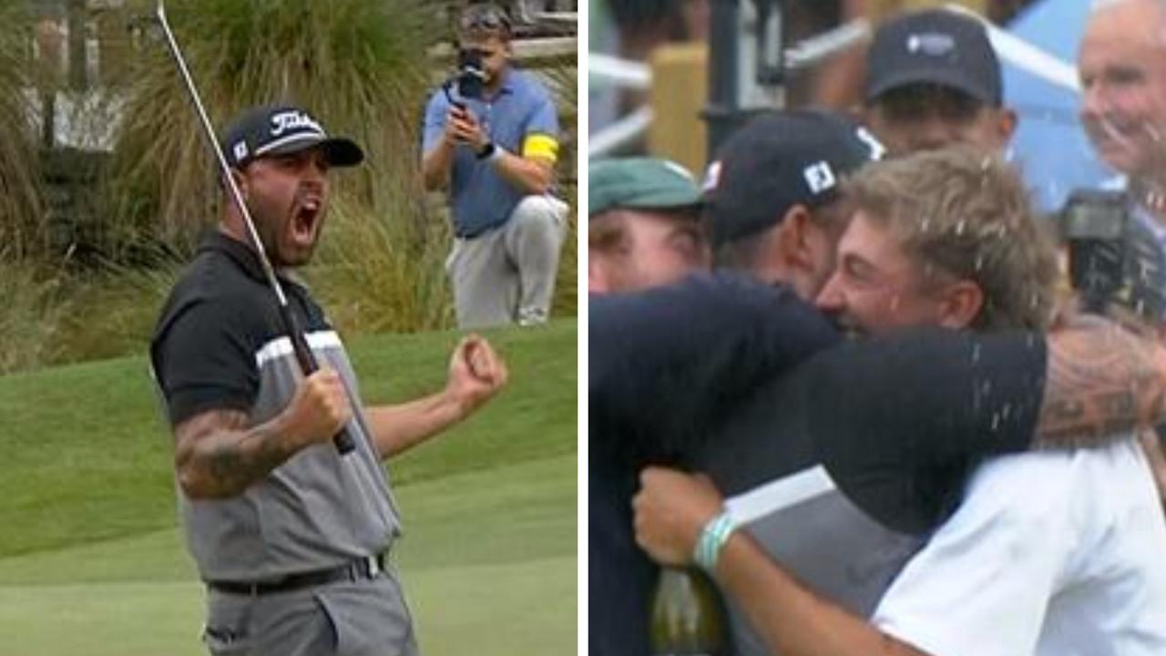 Ryan Peake celebrates famous NZ Open win.