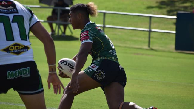 Meninga Cup semi-final action between the Ipswich Jets and Townsville Blackhawks. Saturday April 15, 2023.