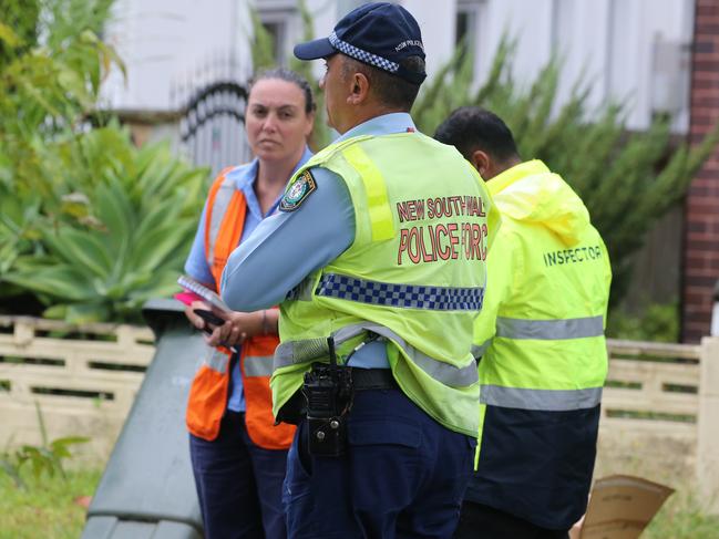 Officers found a man trapped under a fallen water tank. Picture: NewsWire/ Gaye Gerard