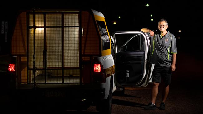 Larrakia Nation Night Patrol's Peter Angel. Photograph: Che Chorley