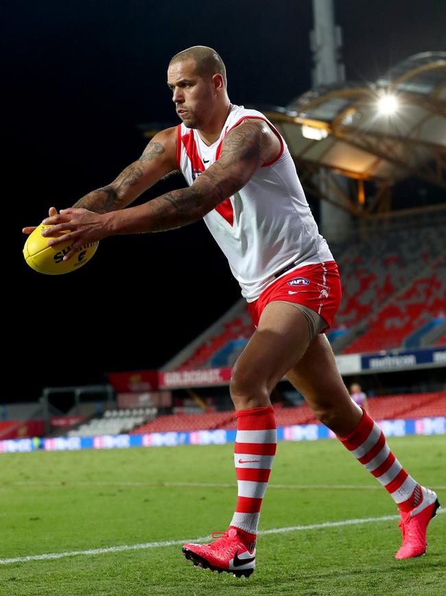 Lance Franklin in action for the Swans. Picture: Getty