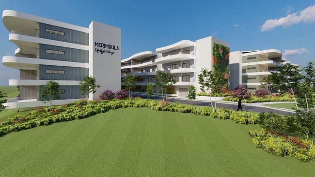 Artist impression of the 'Lakewood Lifestyle Village' in Merimbula.