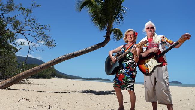 The Barbary Coasters are celebrating 25 years as a Cairns music duo. They do tropical rock. Nikki Lowmass and Vance Fahey.