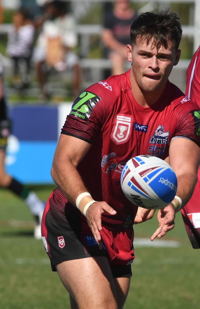 Townsville Balckhawks against Mackay Cutters at Jack Maski Oval. Cutters Sean Mallary. Picture: Evan Morgan