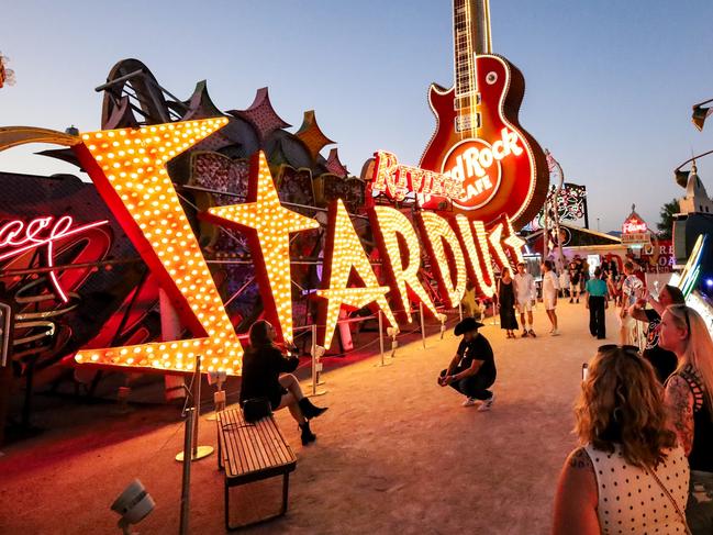 EMBARGO FOR TWAM, 28 SEPTEMBER 2024. FEE MAY APPLY. The Neon Museum, Las Vegas. Photo: The Neon Museum, Las Vegas EMBARGO FOR TWAM, 28 SEPTEMBER 2024. FEE MAY APPLY. Museum Credit. To avoid any fees for the image use you are required specifically and expressly credit the Museum for all Images as follows Ã¢â&#130;¬Å&#147;The Neon Museum, Las Vegas.Ã¢â&#130;¬Â&#157; Social Media (if applicable). Tag us! Credit the Museum as follows for all social media platforms: Use the geotag identifying Ã¢â&#130;¬Å&#147;The Neon MuseumÃ¢â&#130;¬Â&#157; location Use the hashtags Ã¢â&#130;¬Å&#147;#neonmuseumlasvegasÃ¢â&#130;¬Â&#157; or Ã¢â&#130;¬Å&#147;#neonboneyardÃ¢â&#130;¬Â&#157; in the caption Use the account tag Ã¢â&#130;¬Å&#147;@theneonmuseumlasvegasÃ¢â&#130;¬Â&#157; for Instagram, Ã¢â&#130;¬Å&#147;@theneonmuseumÃ¢â&#130;¬Â&#157; for Facebook, andÃ¢â&#130;¬Â¯@neonmuseum for TwitterÃ¢â&#130;¬Â¯in the beginning of the captionÃ¢â&#130;¬Â¯ Use the account tagÃ¢â&#130;¬Â¯Ã¢â&#130;¬Å&#147;@neonmuseumlasvegasÃ¢â&#130;¬Â¯and #neonmuseumlasvegasÃ¢â&#130;¬Â¯in the beginning of the captionÃ¢â&#130;¬Â¯onÃ¢â&#130;¬Â¯TikTokÃ¢â&#130;¬Â¯ Use the account link Ã¢â&#130;¬Å&#147;youtube.com/neonmuseumlasvegasÃ¢â&#130;¬Â&#157; in the beginning of the caption (YouTube only)