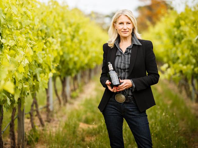 Mary Hamilton of Hamilton Wines in McLaren Vale, South Australia, Friday, November 3rd 2017. (AAP Image/James Elsby). Mary is 6th generation Hamilton and the winery is celebrating 180 years,