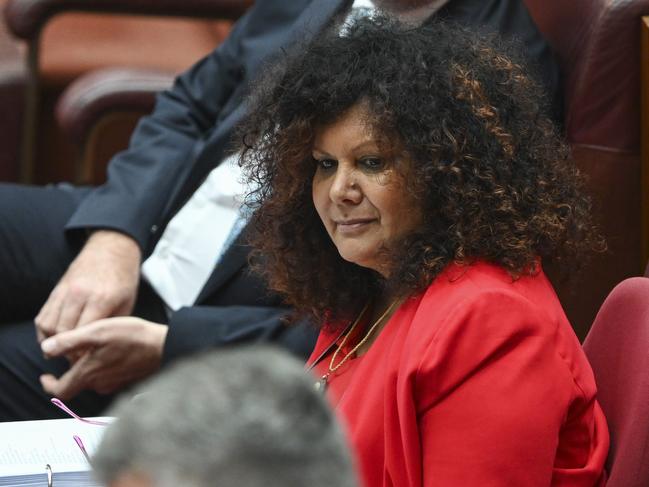 CANBERRA, AUSTRALIA, NewsWire Photos. NOVEMBER 6, 2023: Senator Malarndirri McCarthy during Question Time in the Senate at Parliament House in Canberra. Picture: NCA NewsWire / Martin Ollman