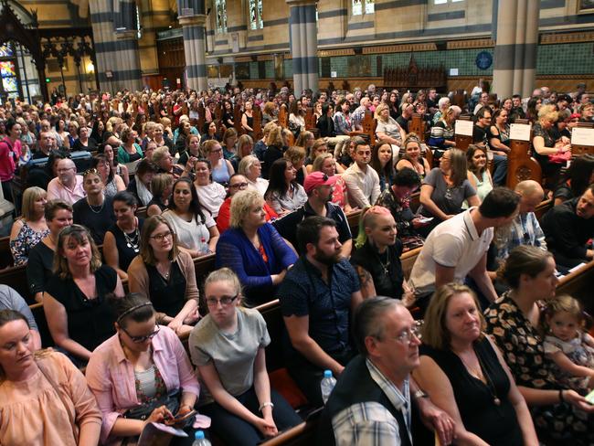 Connie Johnson Memorial at St Pauls Cathederal in Melbourne. Saturday, Sept 23. 2017. Pictur: David Crosling