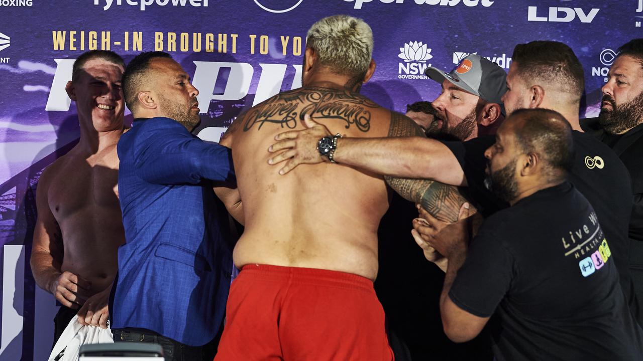 Paul Gallen vs Mark Hunt fight Weigh-in, punch, video, boxing news 2020 news.au — Australias leading news site