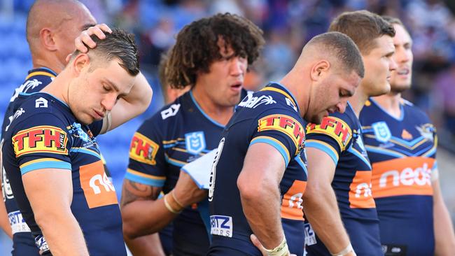 The Titans were blown away by the Storm on the Gold Coast. Picture: AAP