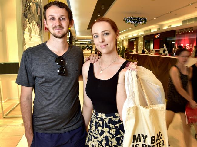 Michael Burry and Matilda Glancy at Stockland Shopping Centre Townsville. Boxing day sales preview. PICTURE: MATT TAYLOR.