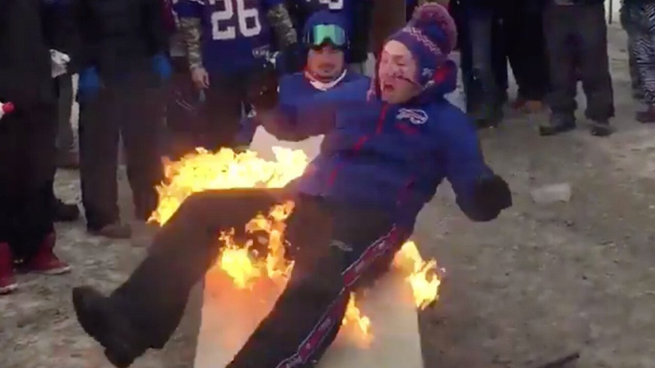 Buffalo Bills Fandom Peaks With Man Lighting Himself on Fire