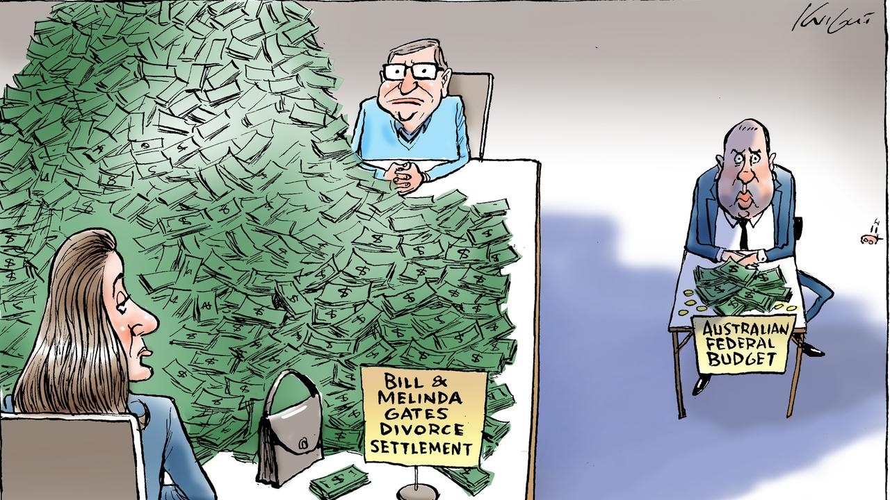 Mark Knight compares and contrasts Federal budget and Gates divorce ...