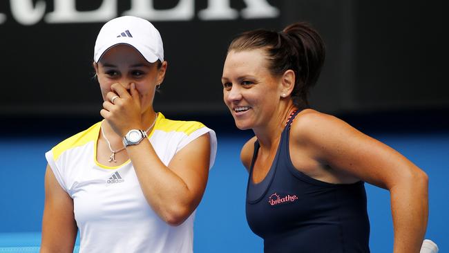 Barty teamed up with. Casey Dellaqu in the doubles.