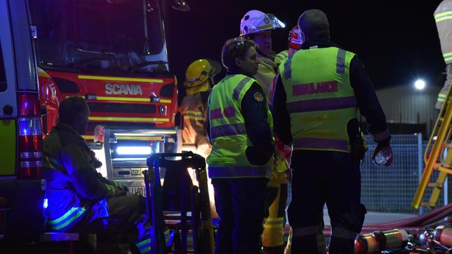 Fire crews battle a blaze that destroys the Spotted Dog and the Federal Backpackers.