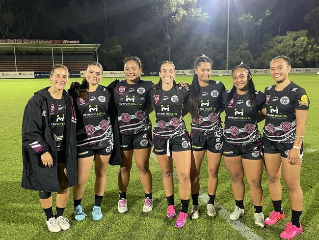 Marsden SHS players were all smiles following the round one win.