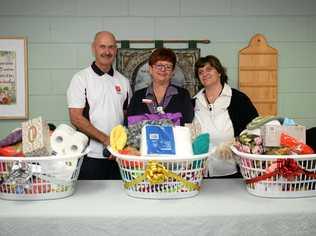 REACHING OUT: Captain Dale Brooks, Deb Brosnan and Major Debbie Friend at Bethesda. Picture: Allan Reinikka ROK030818abethesd