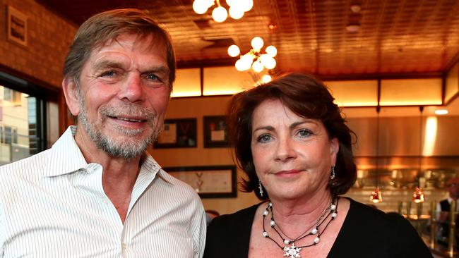 Flight Centre chief Graham Turner with his wife Jude Turner Picture AAPimage/David Clark