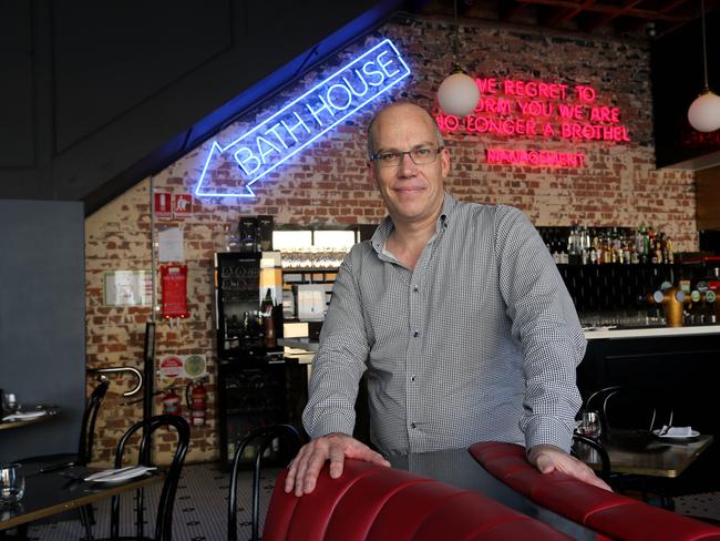 Damian Griffiths in his Fortitude Valley venue Les Bubbles.