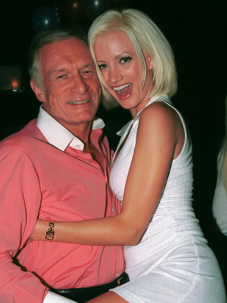 Holly and Hef circa 2002. Picture: David Klein/Getty