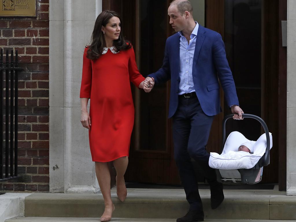 The couple are breaking with a longstanding royal tradition followed by Prince William and Kate for all their three children. Picture: AP Photo/Kirsty Wigglesworth, File