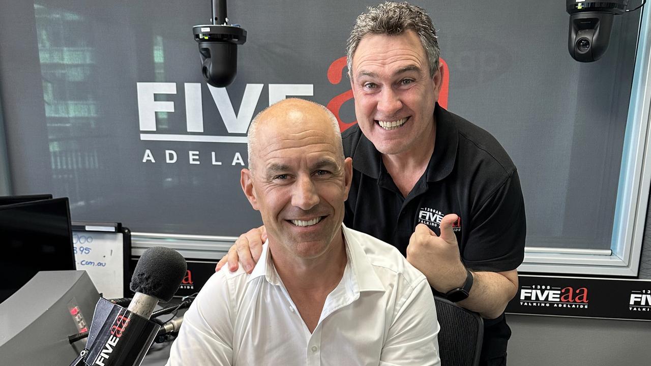 Warren Tredrea joining Tim Ginever on FIVEaa's drivetime sports show for two weeks starting on Wednesday. Picture: Supplied