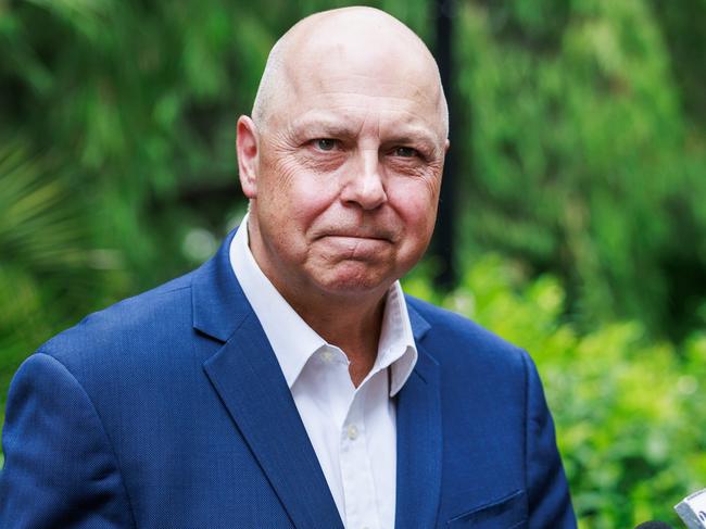 MELBOURNE, AUSTRALIA - Newswire Photos December 16, 2024:  Treasurer Tim Pallas announces his retirement during a press conference with Premier Jacinta Allan. Picture: NewsWire / Aaron Francis