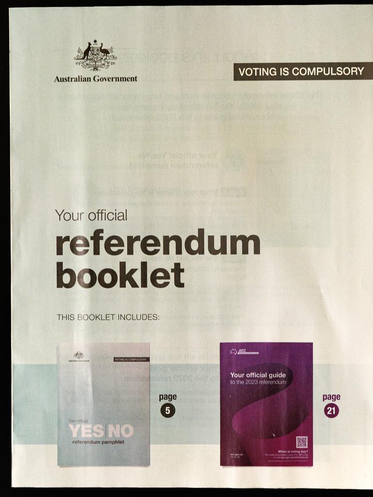 Printing of the yes/no pamphlet for the Voice referendum is now underway at IVE printing in Sunshine, Victoria. The Australian Electoral Commission is advising that deliveries of the pamphlet will start arriving in mailboxes from late August. Picture: NCA NewsWire.