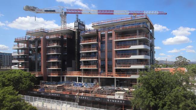 The Orta apartment development on The Parade is due for completion in October. Picture: Supplied