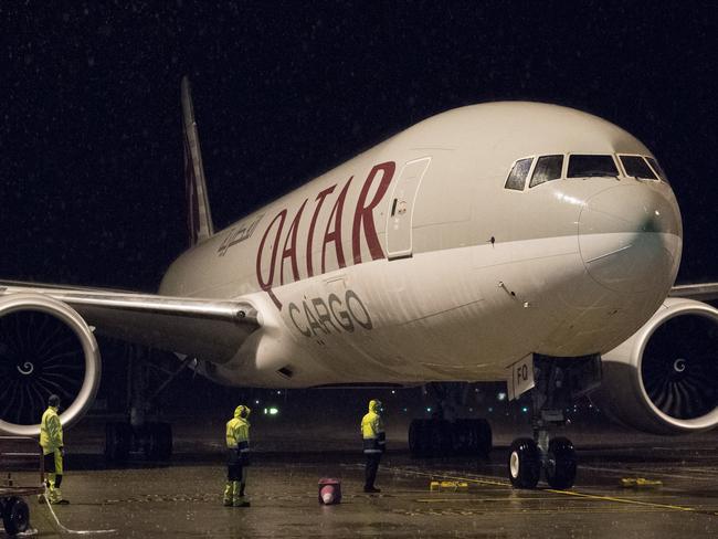 Qatar airlines starts air freight service to and from Melbourne.Pic: Melbourne Airport