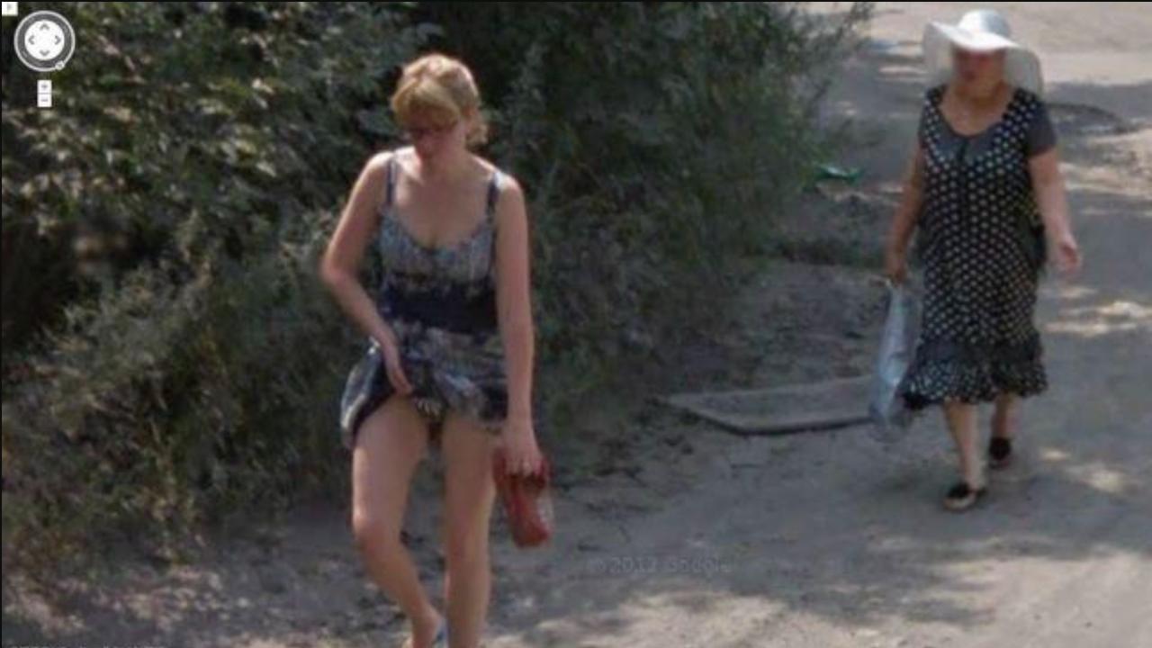 Here is a picture of one of the unluckiest people on the planet. How bad is your timing to go for a cheeky undie readjustment and have it captured by Google cameras? Picture: Google/Street View